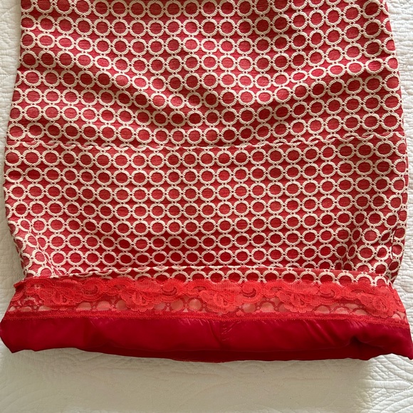 RICH CORAL TRINA TURK SHEATH STYLE DRESS - Picture 7 of 8